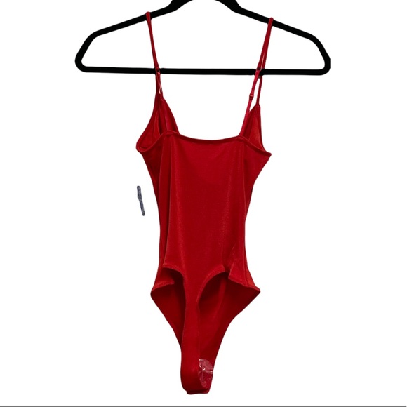 NEW FREE PEOPLE Cowls In The Club Bodysuit Love Glare Red Size XS - Picture 9 of 12